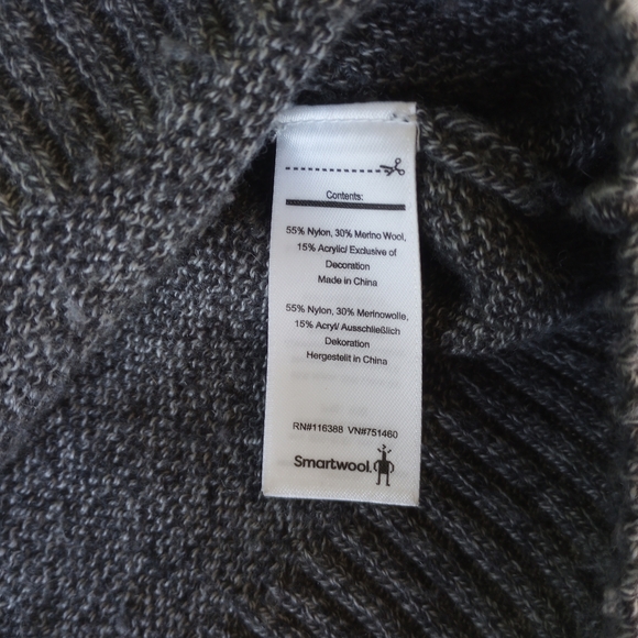Smartwool Ripple Ridge 1/2 Zip Grey Size XL - Picture 5 of 9